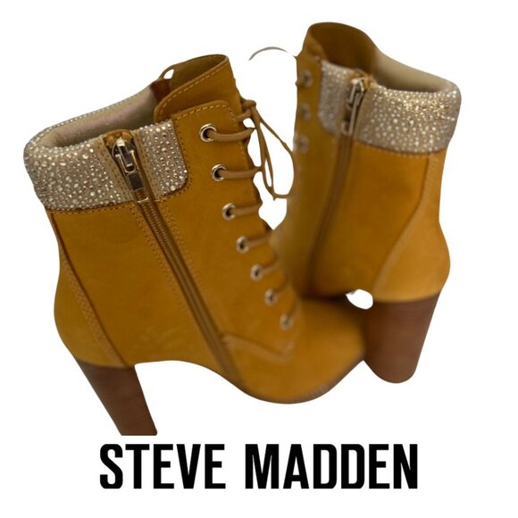 Steve Madden Shoes - NWT Steve Madden Pointed Toe Leather Ankle Boots Women's Size 7.5